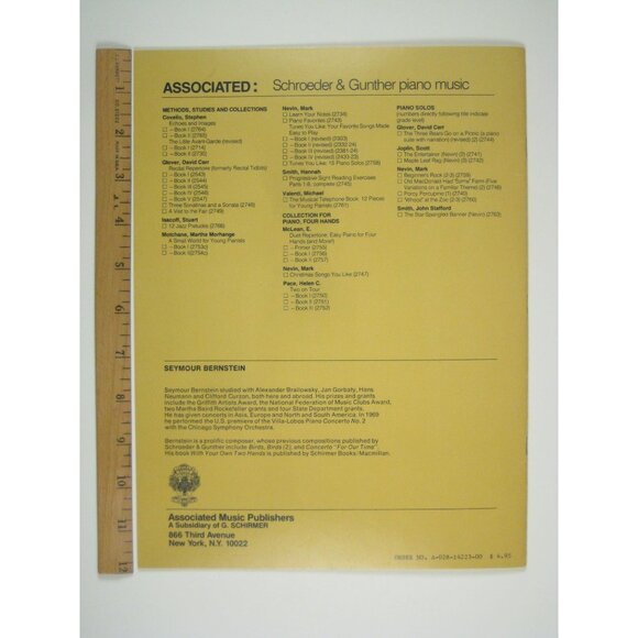 Earth Music Series Book 1 Warblers Hunters An Introduction Hill Piano Music 1977 - Picture 4 of 4